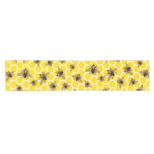 All Over Bees on Honeycomb Table Runner