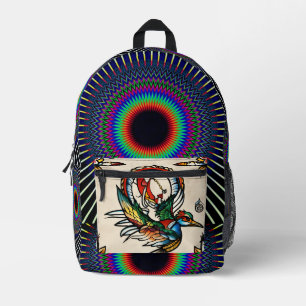 All over custom print in full colour Backpacks