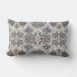 All Over Floral Design Lumbar Pillow