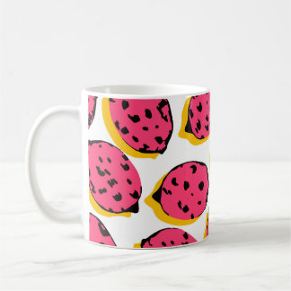 all over lemon patternabstract,art,background,cart coffee mug