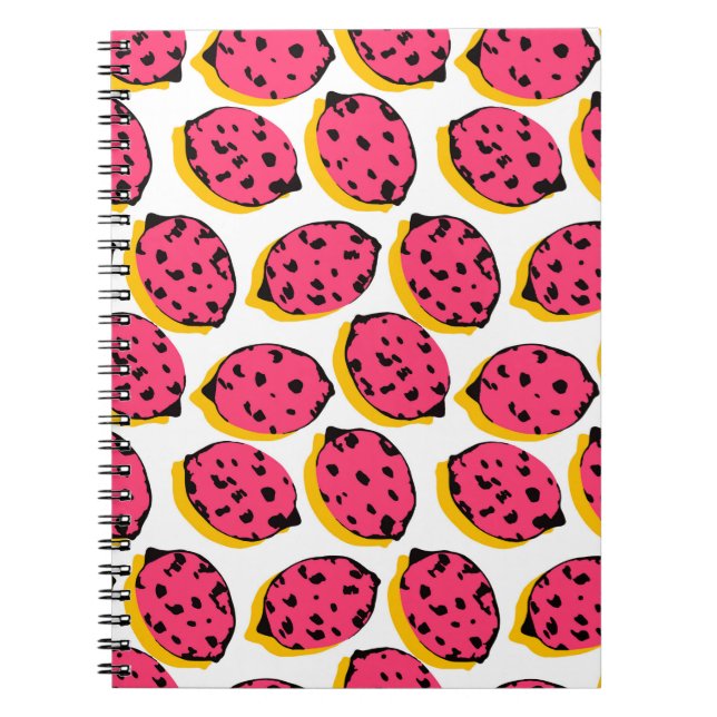 all over lemon patternabstract,art,background,cart notebook (Front)