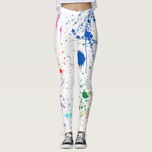 All Over Paint Splatter Pattern Leggings