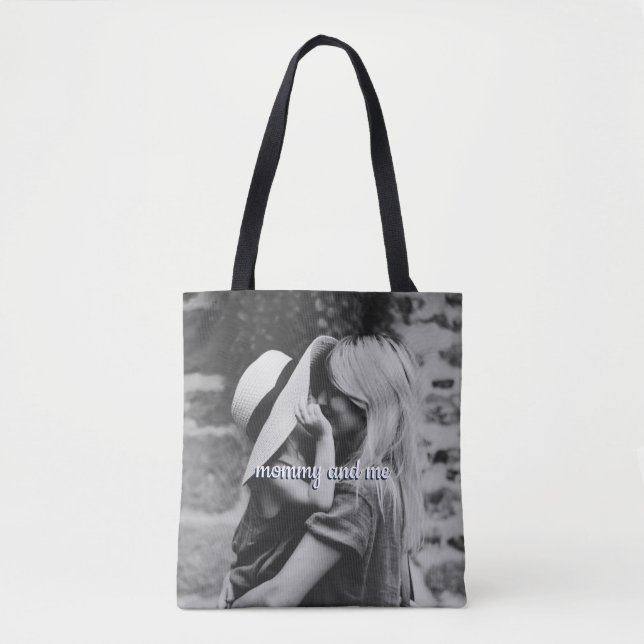All Over Photo Mommy and Me Tote Bag (Front)