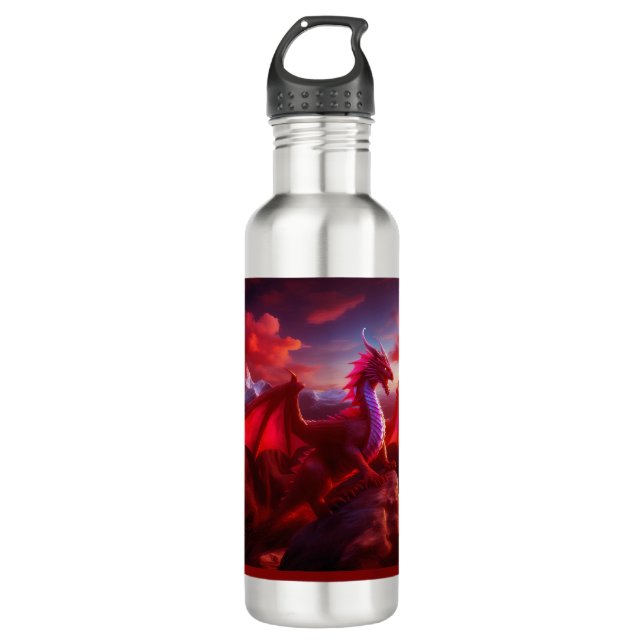 All-Over Print Apron 710 Ml Water Bottle (Front)