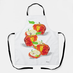 All-Over Print Apron : Apples