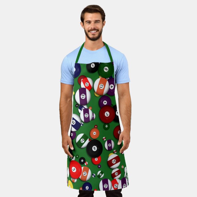All-Over Print Apron - Billiards (Worn)