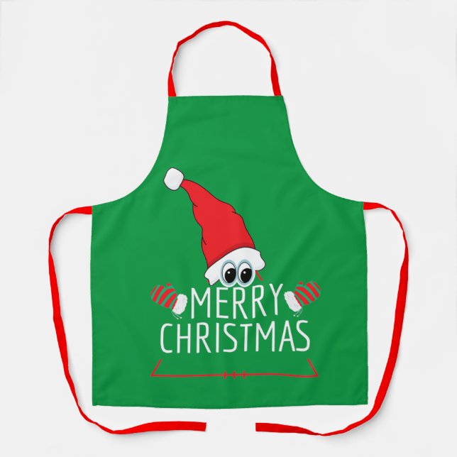 All-Over Print Apron Christmas Gnomo (Front)