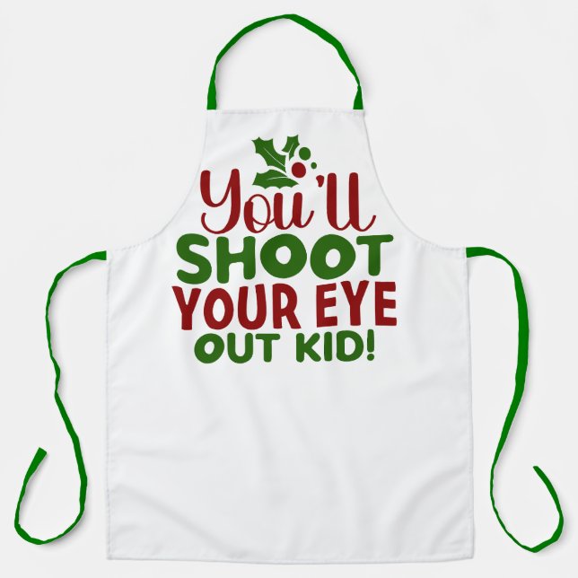 All-Over Print Apron-Classic Holiday Quote Apron (Front)