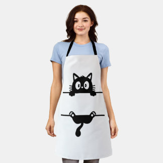  All-Over Print Apron ,cute cat design