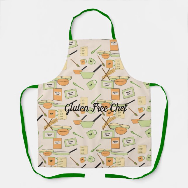 All-Over Print Apron for Gluten Free Cooks (Front)