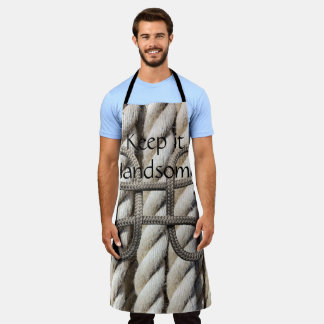 All Over Print Apron Keep it Handsome Rope