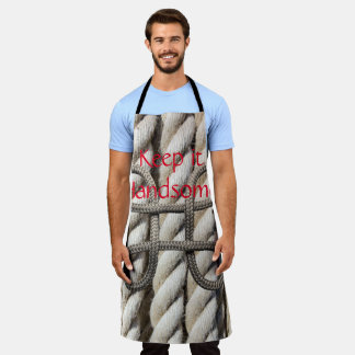 All Over Print Apron Keep it Handsome Rope