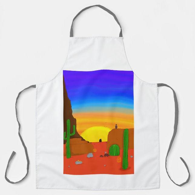 All-Over Print Apron, Large Apron (Front)