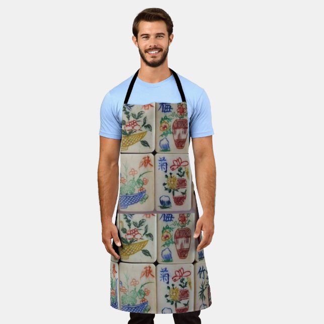 All Over Print Apron Mahjong (Worn)