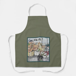 All-Over Print Apron, Medium Apron