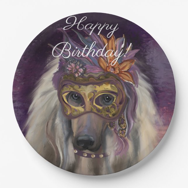 All-Over Print Apron Paper Plate (Front)