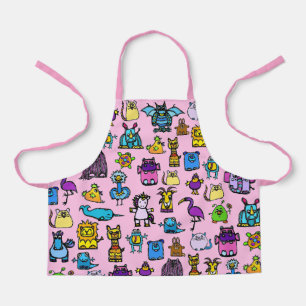 All-Over Print Apron - Pink
