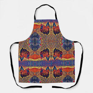 All-Over Print Apron RED ROOSTER