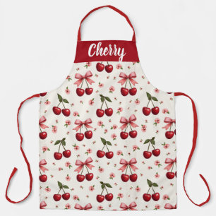 All Over Print Cherries & Bows Apron