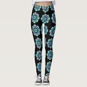 All-Over-Print Geometric Pattern Leggings