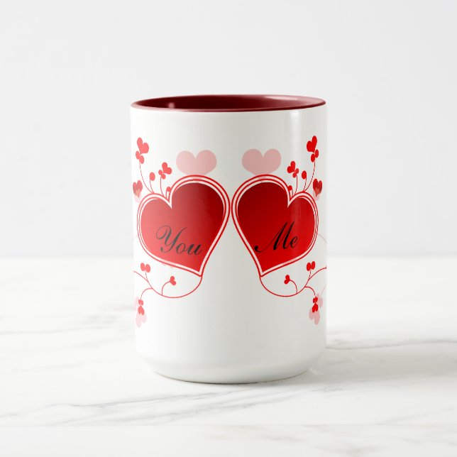 All over print heart mug (Center)