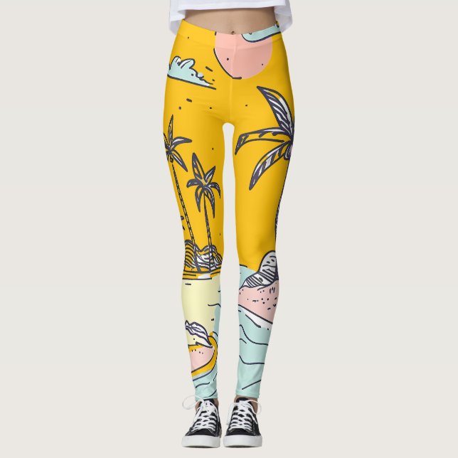 All-Over Print Leggings (Front)