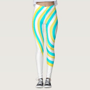 All Over Print Leggings with Circular Design