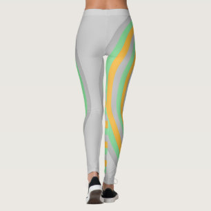 All Over Print Leggings with Circular Design