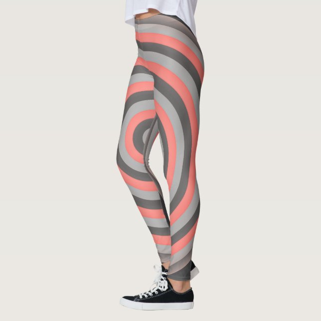 All Over Print Leggings with Circular Design (Left)