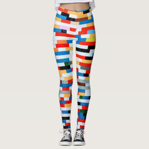 All-Over-Print Leggings with -multi color pattern 