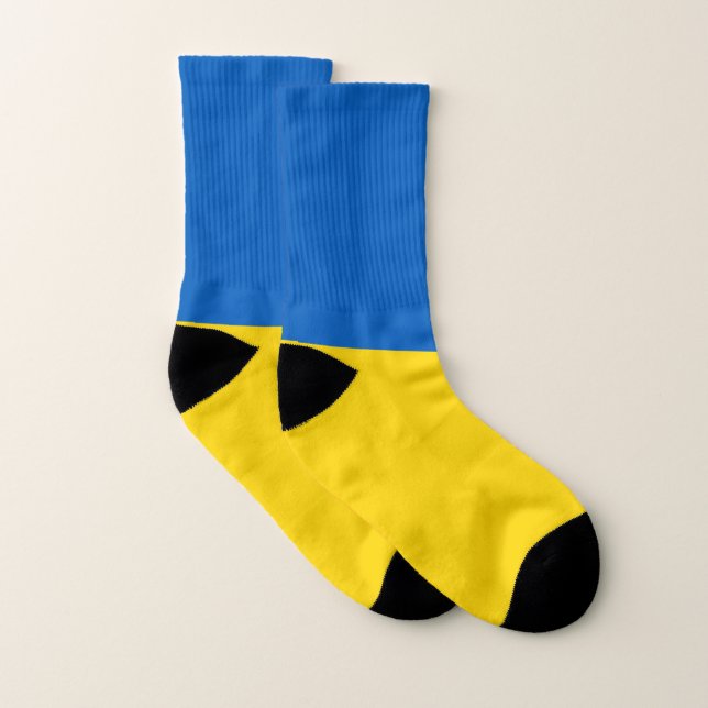 All Over Print Socks with Flag of Ukraine (Pair)