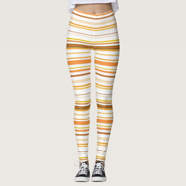  All-over print Striped Leggings (Front)
