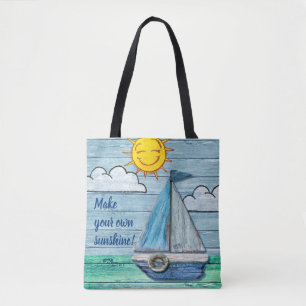 All over print Tote Bag Driftwood Beach