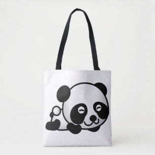 All-Over-Print Tote Bag. Panda. Bag