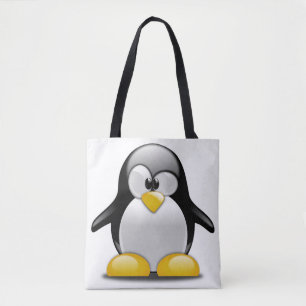 All-Over-Print Tote Bag. Penguin.