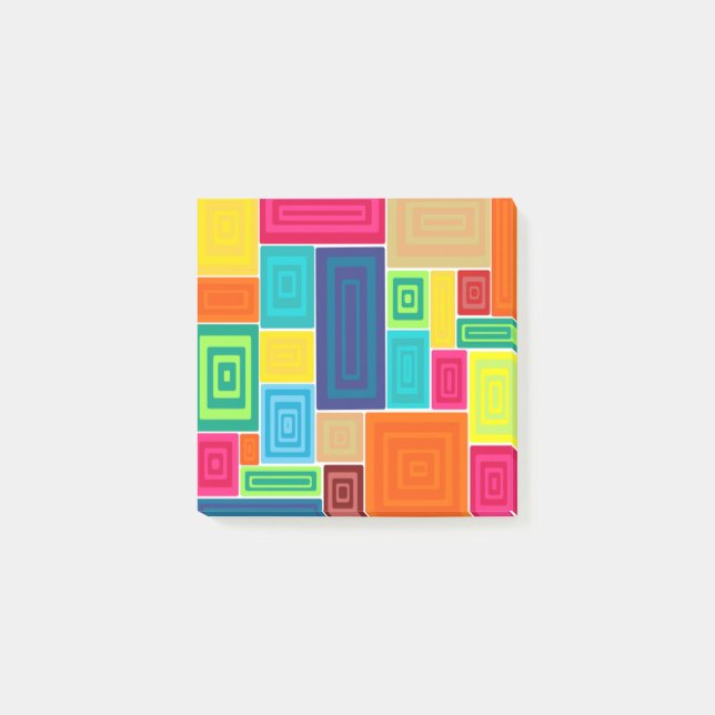 All Over Rectangles Post-it Notes (Front)