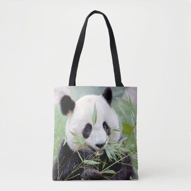 All over tote bag. Photo giant panda, panda geant. Bag (Front)