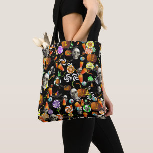All-Over Tote- Creepy Halloween Confetti Tote Bag