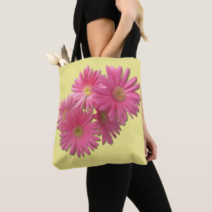 All-Over Tote - Dark Pink Gerbera Daisies Bag