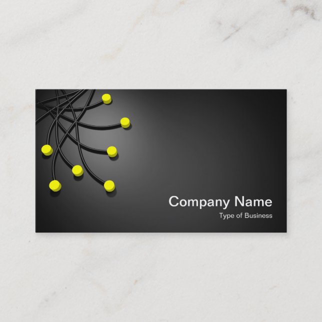 All Points - Yellow Business Card (Front)