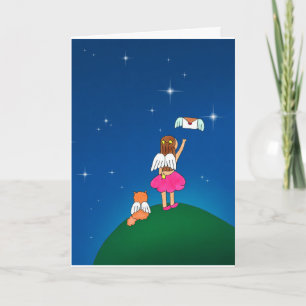 All Prayers Go to Heaven Greeting Card