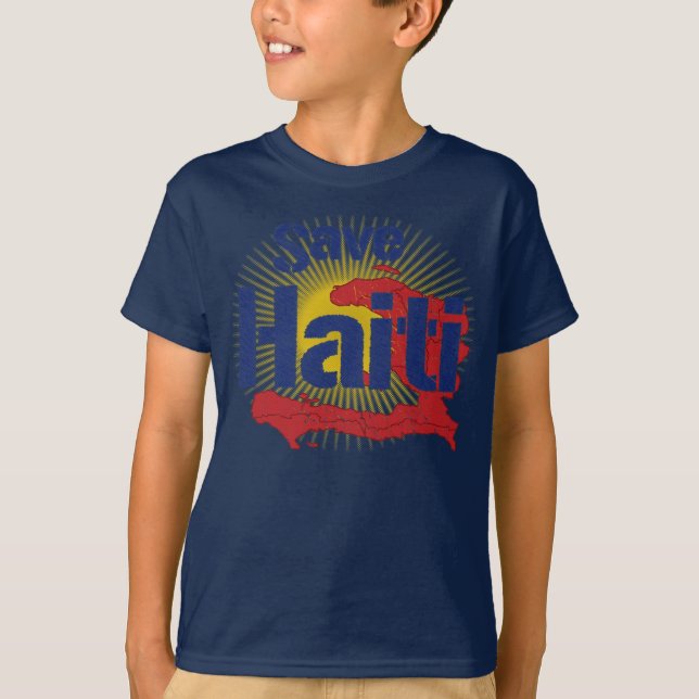 ALL Proceeds go to RED CROSS - Save Haiti T-Shirt (Front)