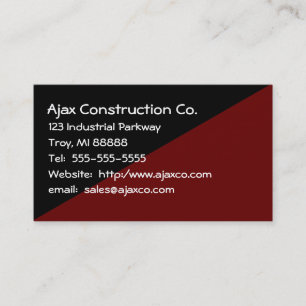 All Purpose 2-Tone Black and Brown Business Card