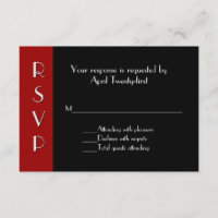 All Purpose Art Deco RSVP Response Card