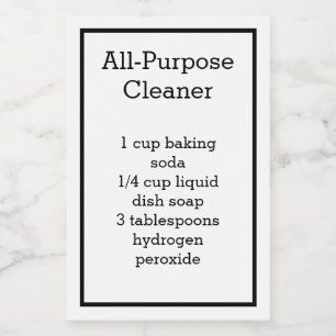 All Purpose Cleaner Label