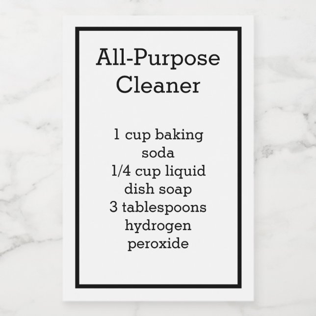 All Purpose Cleaner Label (Single Label)
