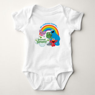 All Rainbows Lead to Sesame Street Baby Bodysuit