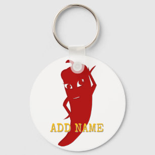 All Red Hot Pepper Diva Keychain