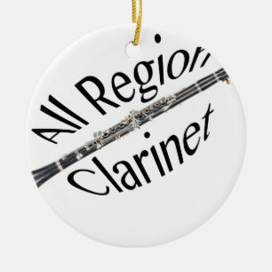 All REGION CLARINET Player Ornament ANY COLOR