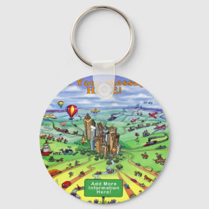 All Roads lead to Atlanta Georgia Keychain